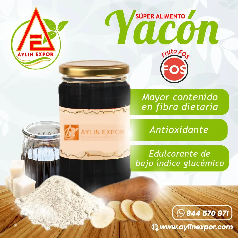 Yacón en polvo y jarabe Aylin Expor